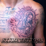 chest tattoo faith